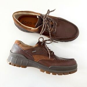 Ecco Men's Leather Gore-Tex Track 25 Lace Up Shoe Size 10